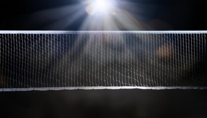 Dramatic Lighting on Sports Netting