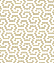Seamless geometric hexagon pattern with a modern style