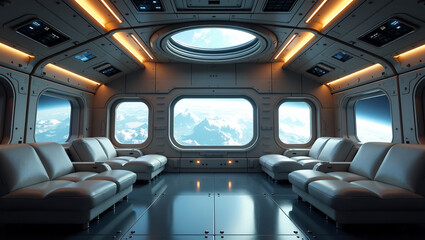 Commercial Space Tourism, Spaceship Interior (16:9)