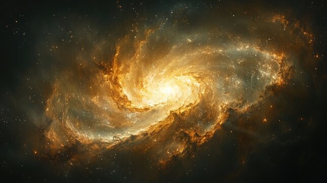 Spiral galaxy in deep space (1) - Powered by Adobe