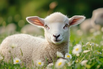 Fototapeta premium sheep in the grass