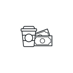 Paid Advertising icon symbol vector illustration isolated on white background