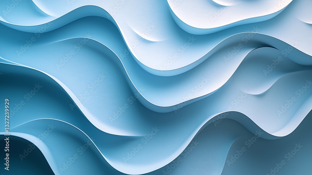 Poster abstract blue wave background texture design