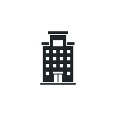 Building icon symbol vector illustration isolated on white background