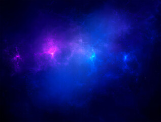 A vibrant deep-space nebula with glowing blue and purple cosmic clouds. A high-quality galaxy background for sci-fi, fantasy, and futuristic designs.