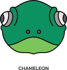 chameleon icon Flat symbol