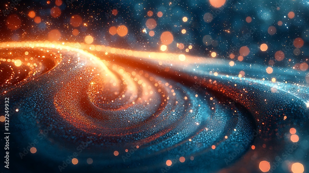 Poster abstract cosmic swirl background texture