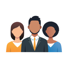 Fototapeta premium people avatars community group set vector illustration design