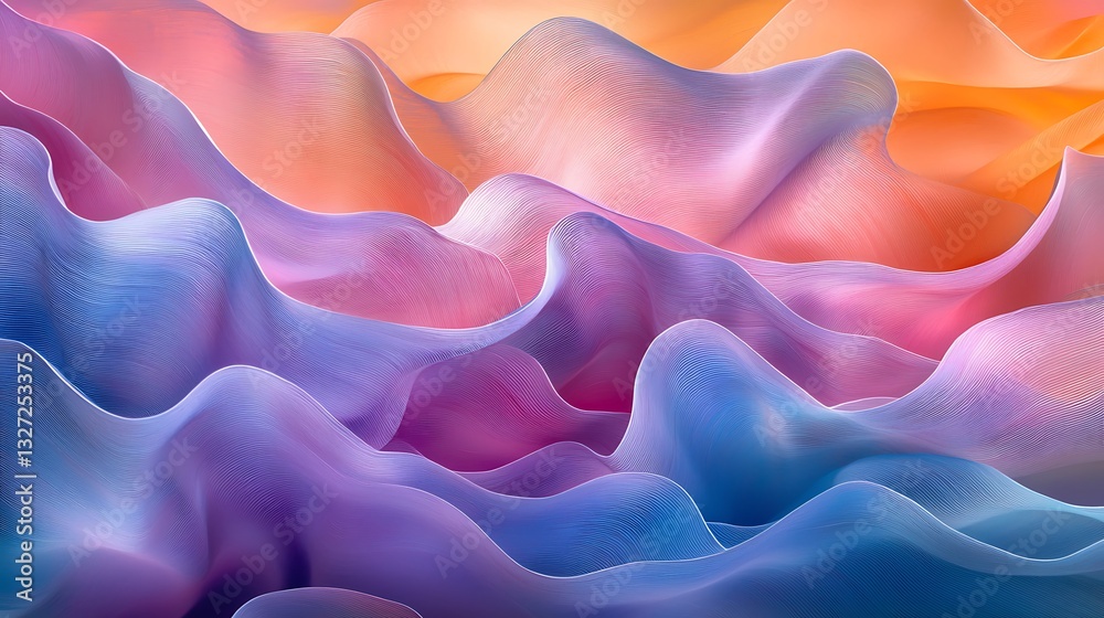 Poster Abstract Flowing Forms Background Texture