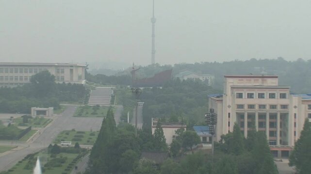 Kim Il Sung statue in Mansudae Grand monument, Pyongyang, North Korea