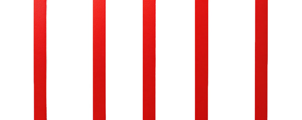 Obraz premium A editorial design of five unique red ligne PNG