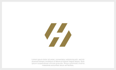 Letter H Logo Template Design Vector Illustration. Initial H Logo.