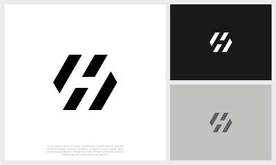 Letter H Logo Template Design Vector Illustration. Initial H Logo.