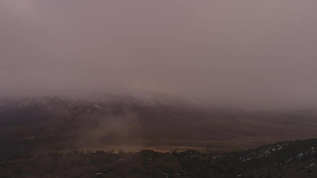 fog in the mountains
