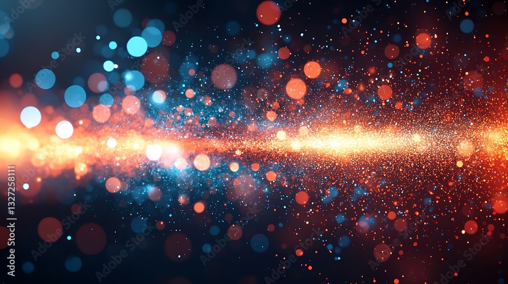 Poster Abstract Glowing Particle Background Texture