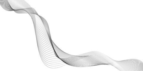 Wavy flowing curve pattern of digital modern technology and geometry, modern seamless abstract wave curve lines with flowing particles, smooth and dynamic speed wave patterns technology lines.