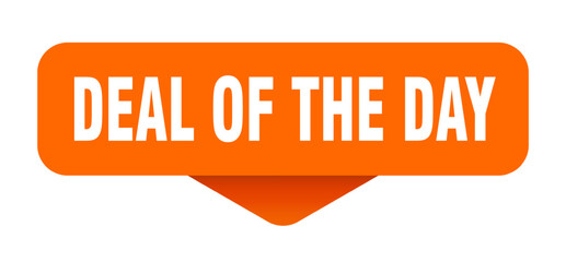 deal of the day sticker. deal of the day sign on transparent background