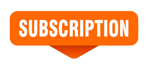subscription sticker. subscription sign on transparent background