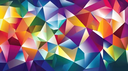 Obraz premium Vibrant Polygonal Abstract Background