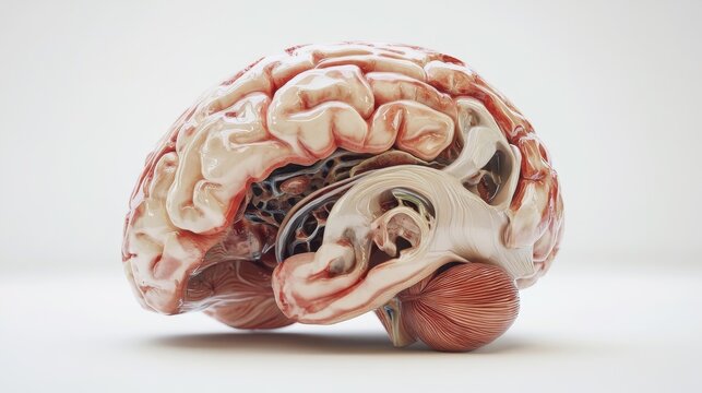 Detailed Human Brain Model for Educational Use