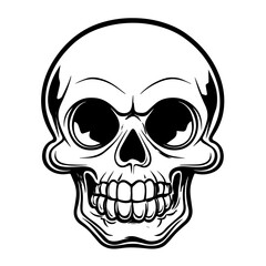 Skeleton in the Air, Simple Vector Logo
