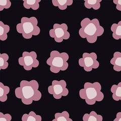 Vintage seamless floral pattern. Ditsy style background of small flowers. Ditsy floral over light yellow background. Small flower pattern for fashion, wrapping, printing on fabrics and surface