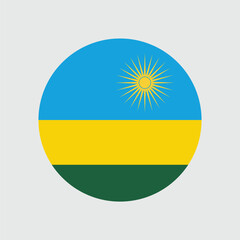 Rwanda Flag Sphere Vector