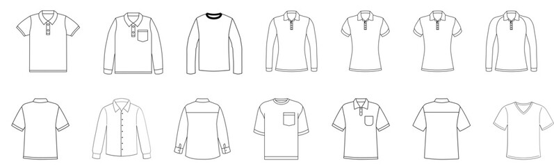 Naklejka premium tshirt mockup Set.