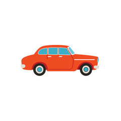 Fototapeta premium Old car on white background