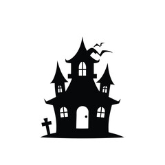 halloween house with bats