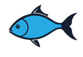Obraz premium Fish vector illustration on white background.