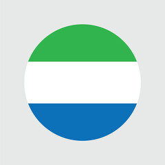 Sierra Leone Flag Sphere Vector