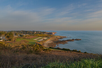 Joli paysage de la c&ocirc;te de granit rose en Bretagne - France