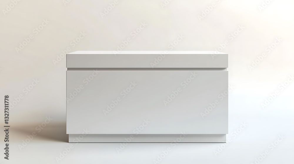 Poster Clean White Minimalist Display Counter