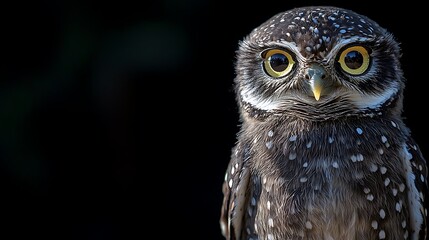 Close Up Owl Portrait Wildlife Photography