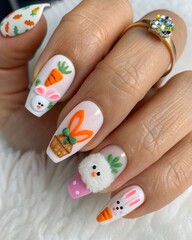 Creative Easter Nail Art: Festive Pastel Designs with Bunnies, Eggs & Flowers &ndash; Happy Easter!