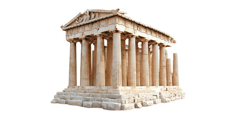 Obraz premium Ancient Temple Structure with Classic Architecture and Columns