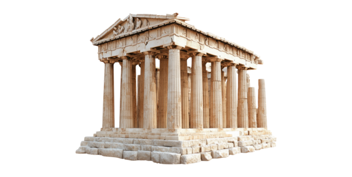 Ancient Temple Structure with Classic Architecture and Columns