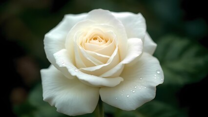 white rose closeup