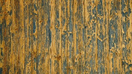 background of wooden boards with worn blue paint