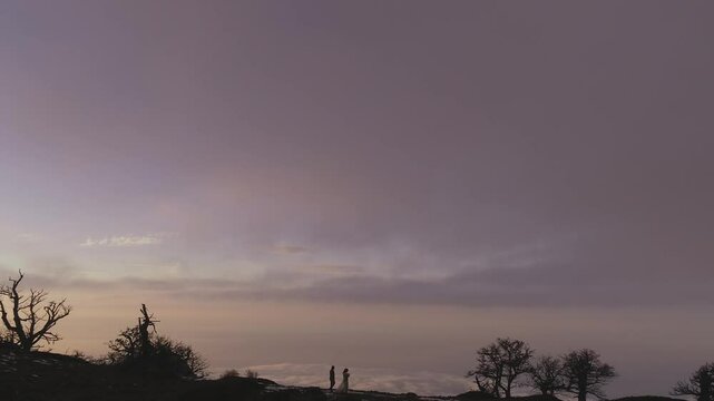 rainbow over the clouds