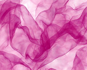 Magenta fabric floating against white background, abstract design