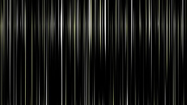 Shiny vertical light streaks on black background &ndash; abstract motion loop