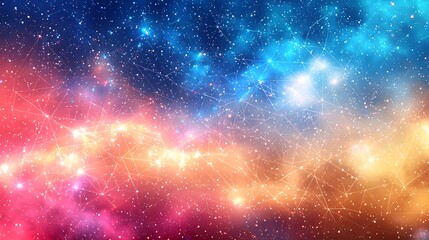 Obraz premium Colorful Nebula Space Background