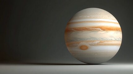 Naklejka premium Jupiter egg in a studio with a dark background