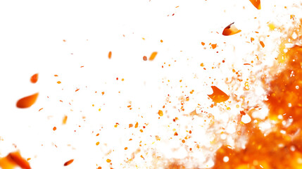Fototapeta premium Realistic Fire and Explosion Effect Transparent Background