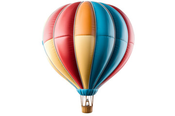 Fototapeta premium Colorful hot air balloon floating in clear sky