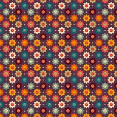 seamless pattern with flowers