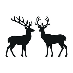 deer silhouette vector