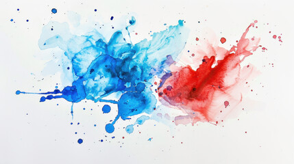 abstract watercolor paint splash